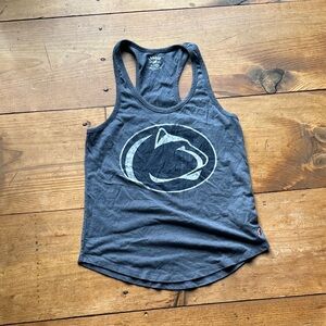 Penn State Blue Gray Tank Top with White Logo